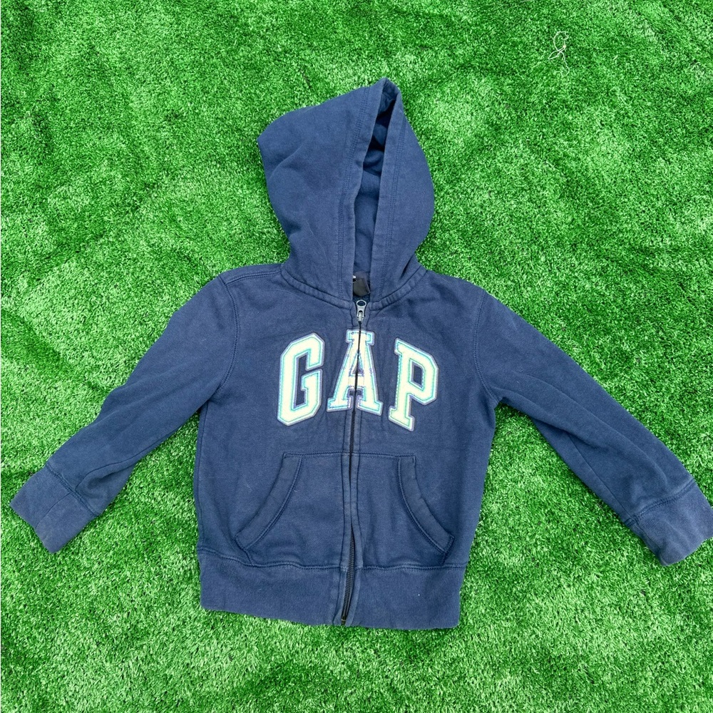 Gap Hoodie Girls XS Blue Glitter